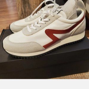 Rag & Bone Retro Runner- Red And White Woman’s UK 37.5 US 7.5 $245